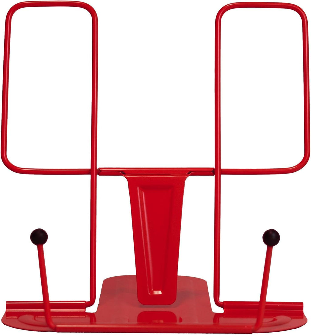 File Sorters Portable Book Holder Adjustable Reading Rest Recipe Cookbook Stand Cell Phone Stand for Cookbook Textbook Tablet Holder ( Red)