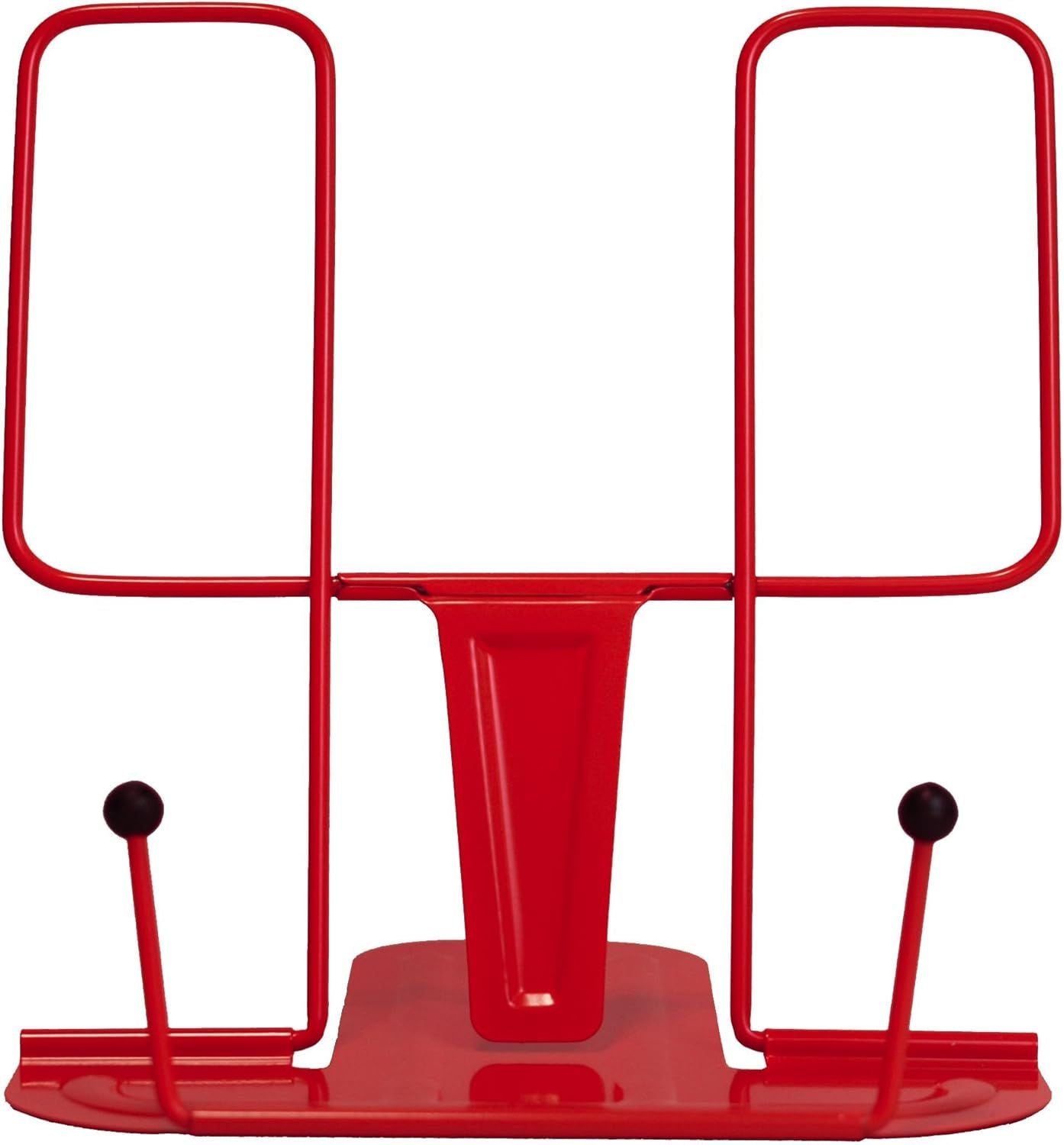 File Sorters Portable Book Holder Adjustable Reading Rest Recipe Cookbook Stand Cell Phone Stand for Cookbook Textbook Tablet Holder ( Red)