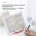 File Sorters Portable Book Holder Adjustable Reading Rest Recipe Cookbook Stand Cell Phone Stand for Cookbook Textbook Tablet Holder ( Red)