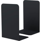 Book Ends, Bookends for Shelves, Home, Office, Metal Book Stopper for Books, Metal Bookend Supports, Modern Minimalist Style Decorative Bookend, Black (1 Pair/2pcs)