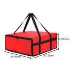 Large Insulated Red Pizza Carrier Bag