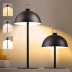 Black Dimmable Cordless USB-C Rechargeable Table Lamp, Cordless Desk Lamp for Living Room, Bedroom, Coffee Table, and Other Cozy Home Decor
