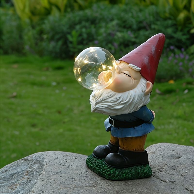 Solar Garden Light - Elf Blowing Bubbles