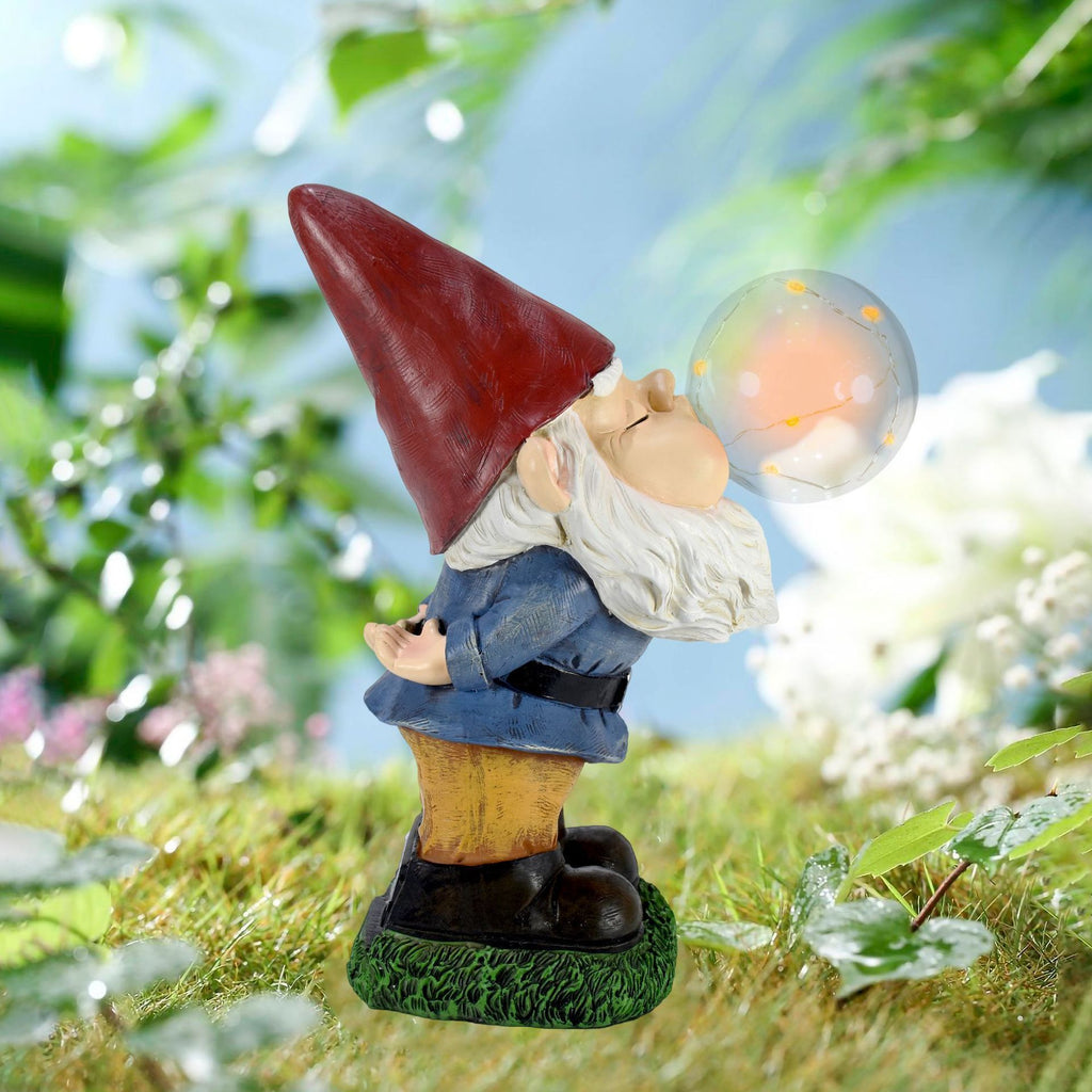 Solar Garden Light - Elf Blowing Bubbles