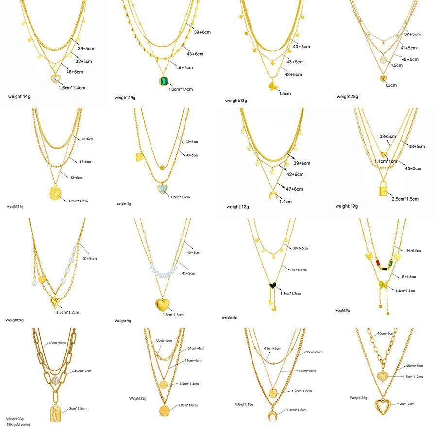 Sophisticated Retro Dual Chain Stack Necklace, Quiet Luxury Gold Dipped Stainless Steel Ladies Neck Jewellery