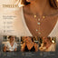 Neat Retro Dual Layer Chain Necklace, Simple Quiet Luxury Gold Coated Stainless Steel Matching Jewellery