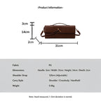Woven Women Bag French Stick Bag Evening Organ Bag, Fashion Clutch Shoulder Crossbody Bag, Christmas Dating Gift, Coffee