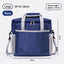 Insulated Lunch Bag Waterproof Thickened Aluminum Foil Meal Tote Bag, Large‑Size For Student Office Worker Camping Picnic, Christmas Daily Practical Gift, Navy Blue Large