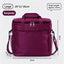 Portable Waterproof Insulated Meal Carry Bag, Large Size Keep Food Warm For Commuter & Picnic Trip, Holiday Outdoor Meal Prep Accessory, Purple Large