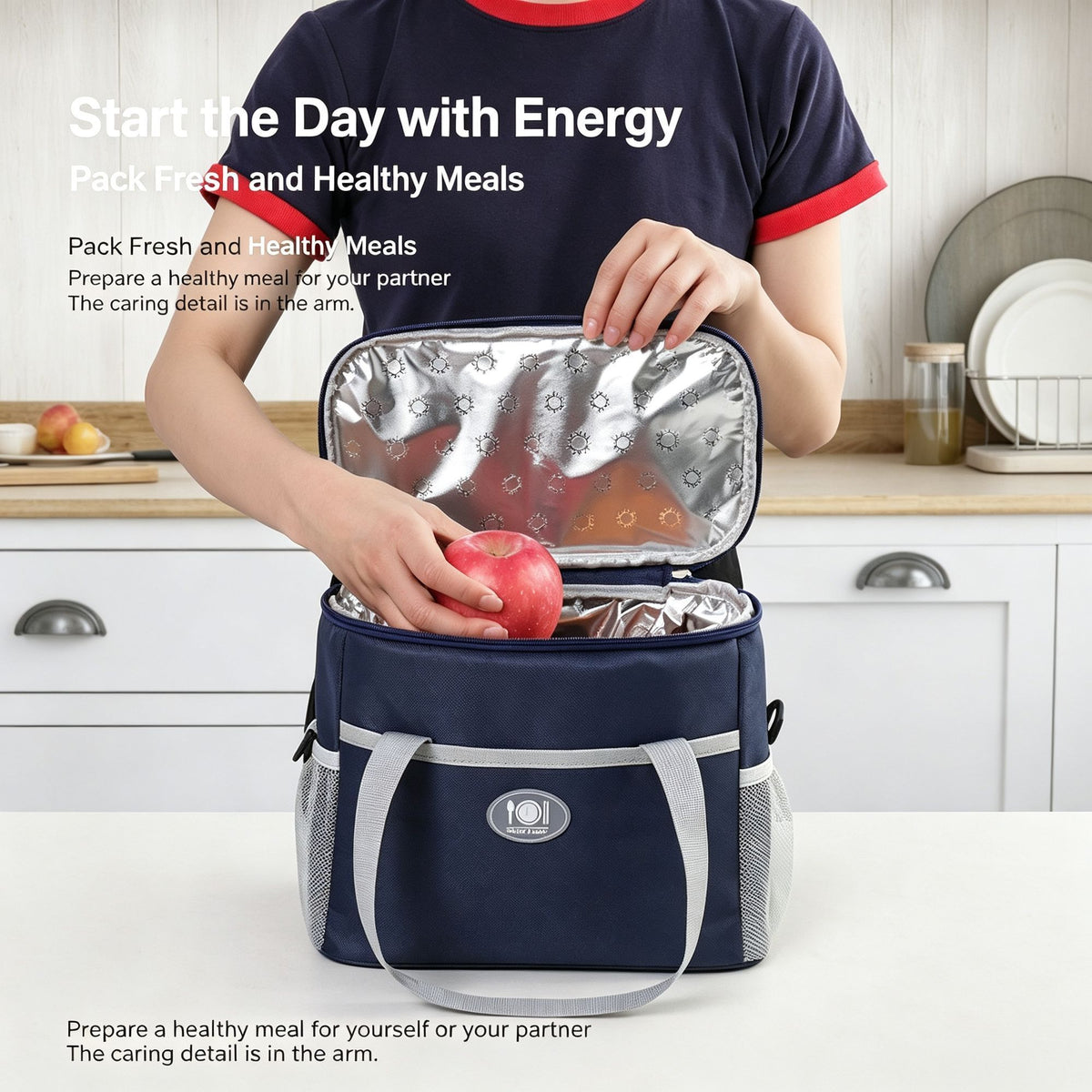 Lightweight Small Thermal Meal Handbag, Waterproof Thickened Aluminum Foil Inner, Ideal For Student Short‑Distance Meal Carrying, Holiday Commuter Practical Present, Pink Small