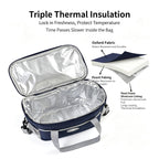 Lightweight Small Thermal Meal Handbag, Waterproof Thickened Aluminum Foil Inner, Ideal For Student Short‑Distance Meal Carrying, Holiday Commuter Practical Present, Pink Small