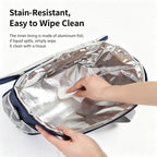 Lightweight Small Thermal Meal Handbag, Waterproof Thickened Aluminum Foil Inner, Ideal For Student Short‑Distance Meal Carrying, Holiday Commuter Practical Present, Pink Small