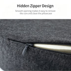 Ergonomic Single‑Hole Memory Foam Neck Pillow, Pressure‑Relief Ear Protection Design For Side Sleepers, Holiday Daily Rest Accessory, Light Grey