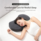Soft Single‑Hole Ear Guard Memory Foam Pillow, Comfort Neck Cushion For Side Sleeping Use, Halloween Bedroom Rest Gear, Pink