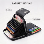 Portable Business Men ID Card & Name Card Wallet, Simple Single Magnet Closure For Daily Business Occasion, Holiday Business Man Accessory, K94‑53 Dark Coffee