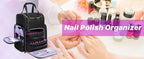 Nail Art Tool Storage Backpack: Removable Compartments, High-Capacity Categorized Storage, Multiple Carrying Methods, Ideal for Home, Travel & Mobile Services