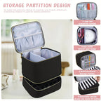 purple  Double‑layer woven storage, scientifically organized with large capacity—Professional Nail Tool Carry‑on Bag, keeping tools perfectly ordered.