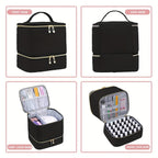 purple  Double‑layer woven storage, scientifically organized with large capacity—Professional Nail Tool Carry‑on Bag, keeping tools perfectly ordered.