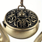 Swan Lake Double-Layer Incense Burner, Dual-Purpose Design, Deep Blue-Gold Swan, Auspicious Tea & Study Decoration