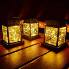 Solar Copper Wire Light: Auto Light Control, No Electricity Bill, 30 LEDs Illuminate Your Garden Night Sky./Warm light 30 beads