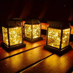 Solar Copper Wire Light: Auto Light Control, No Electricity Bill, 30 LEDs Illuminate Your Garden Night Sky./Warm light 30 beads