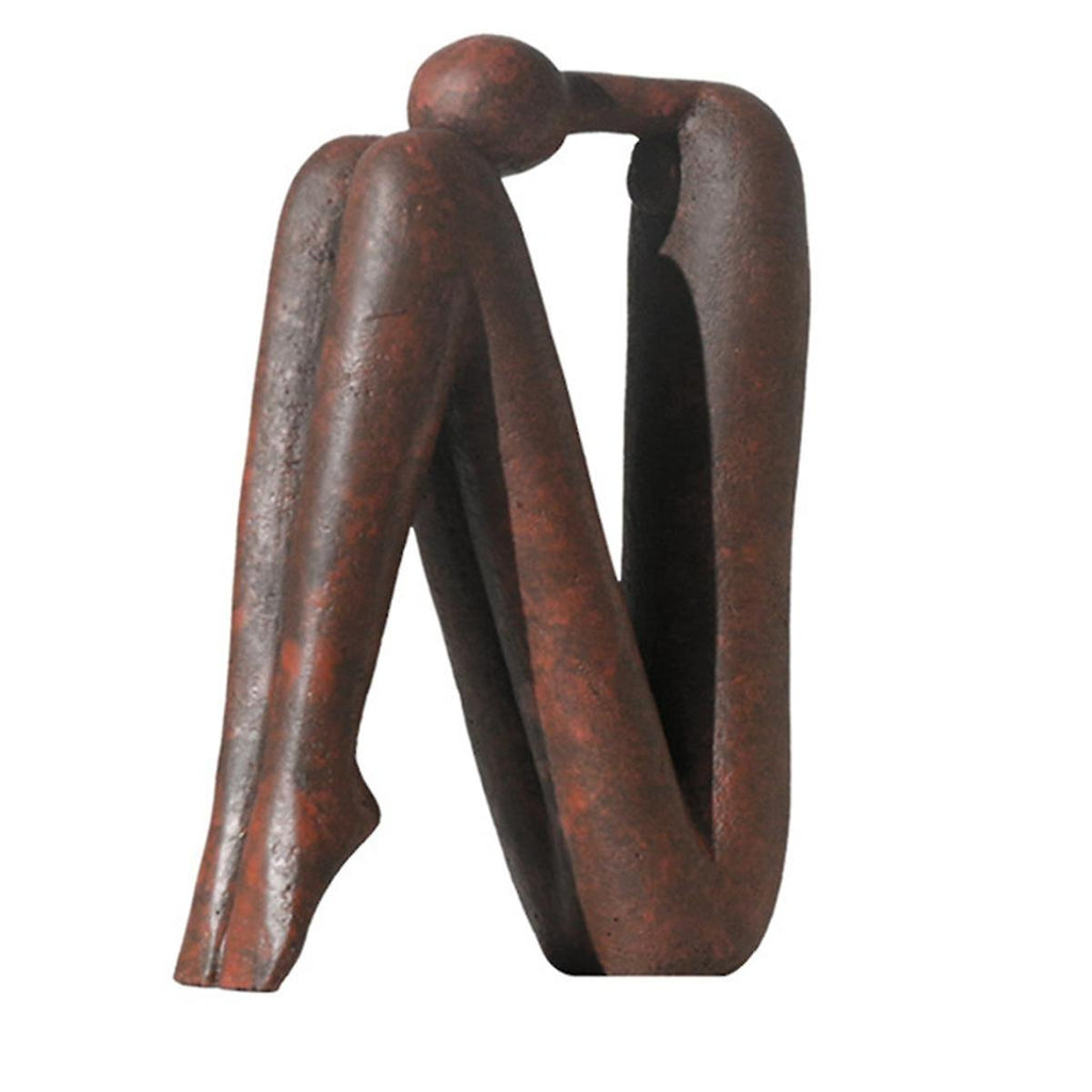Decorative Bookends for Heavy Books, Statue Bookends for Shelves & Office Desks Brown