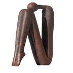 Decorative Bookends for Heavy Books, Statue Bookends for Shelves & Office Desks Brown