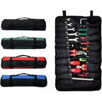 Roll-up Tool Bag with 38 Pockets, Tool Storage Bag, Screwdriver Bag, Ideal for Outdoor Use, Blue