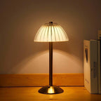 USB Rechargeable Table Lamp, LED Bedside Lamp, Reading Lamp, with Touch Control for Adjustable Brightness, 3 Light Colors
