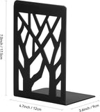Book Ends, Bookends, Book Ends for Shelves, Bookends for Shelves, Bookend, Book Ends for Heavy Books, Book Shelf Holder Home Decorative, Metal Bookends, Bookend Supports, Book Stoppers (1 Pair, Black)