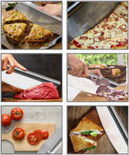 14-inch Stainless Steel Sharp-edge Pizza Rocker w/ blade cover