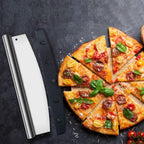 14-inch Stainless Steel Sharp-edge Pizza Rocker w/ blade cover