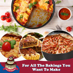 9 Inch Non-stick Cheesecake Pan Springform Pan with Removable Bottom/Leakproof - Black