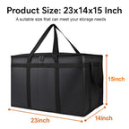 Insulated Extra-large Food Delivery Bags (set of 3)