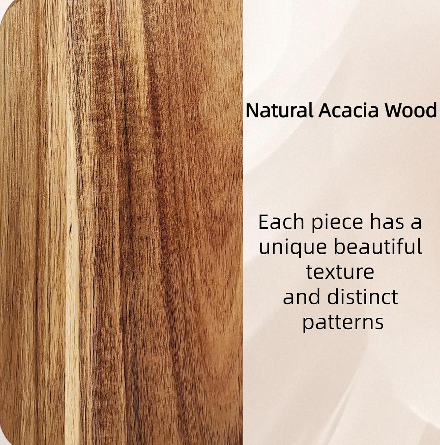 Acacia Wood Cutting Board with Handle (14" x 7")