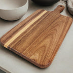 Acacia Wood Cutting Board with Handle (14" x 7")