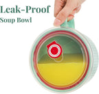 2 Packs Ceramic Soup Bowls with Handles, 32 OZ Microwave Safe Mug Vented Lid, Leak-proof French Onion Bowls, Large Crocks for Ramen, Noodle, Cereal