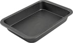 Cake Pan, Nonstick Baking Pan or Cake, Bread, Brownie or Lasagna, Heavy Duty Baking Dish with Diamond Texture Pattern and Wide Grips