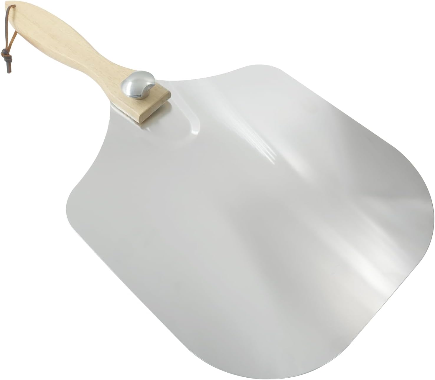 12-Inch Aluminum Pizza Paddle w/ Foldable Wood Handle