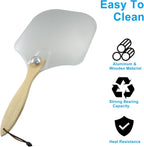 12-Inch Aluminum Pizza Paddle w/ Foldable Wood Handle