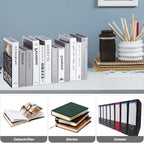 1 Pair Metal Bookends or Shelves, Tree Book Ends Decorative Bookends or Heavy Books, Book Holder or Shel, Black Unique Book Stoppers, Book Holders or Shelves Home Oice School-Right Angle