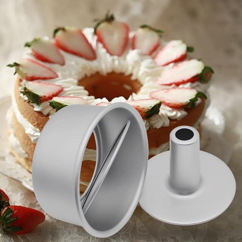Cake Molds for Baking Bundle, 6 Inch Angel Food Cake Pan with Removable Bottom & 20Pcs Mini Tart Pans