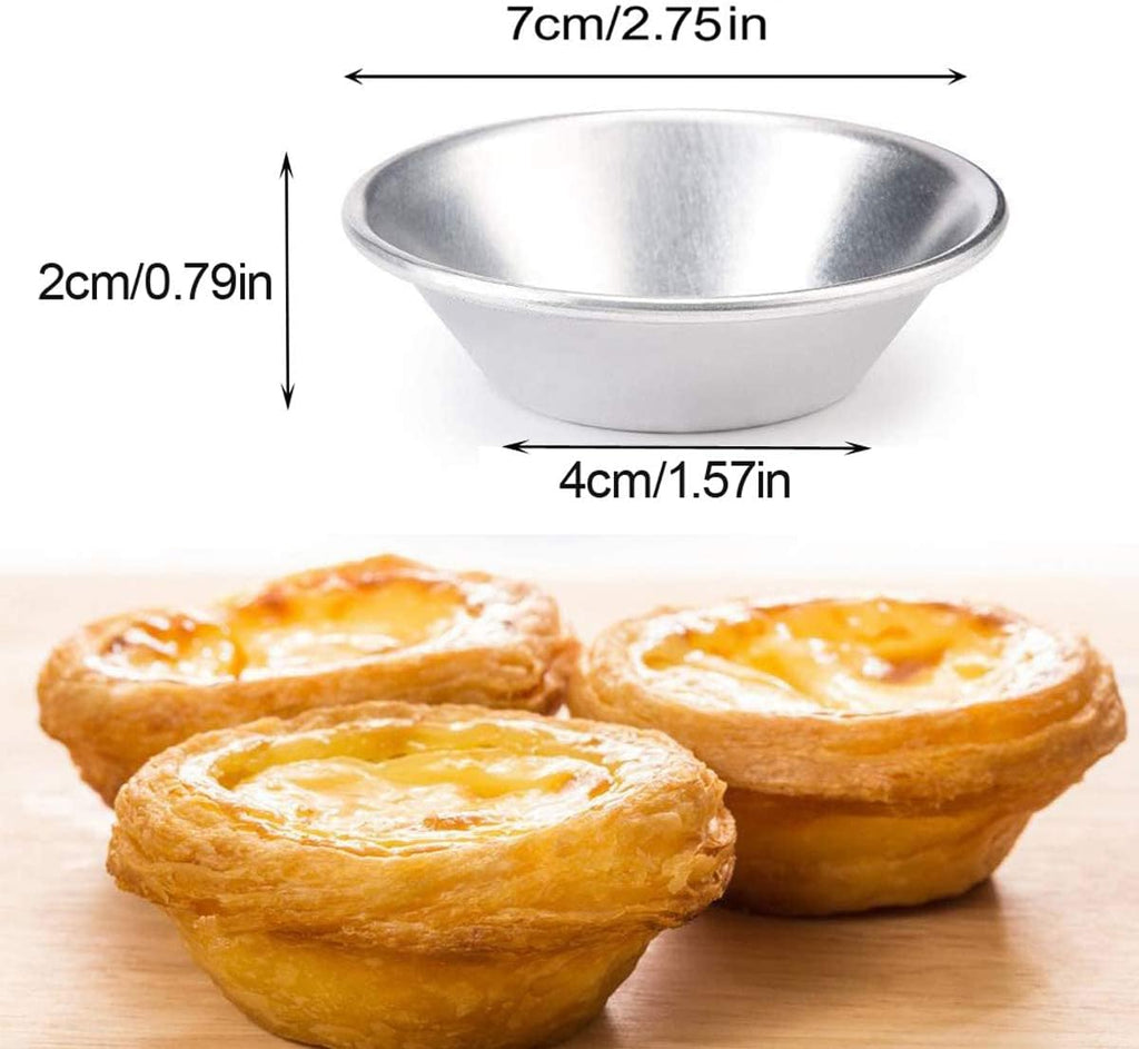 Cake Molds for Baking Bundle, 6 Inch Angel Food Cake Pan with Removable Bottom & 20Pcs Mini Tart Pans