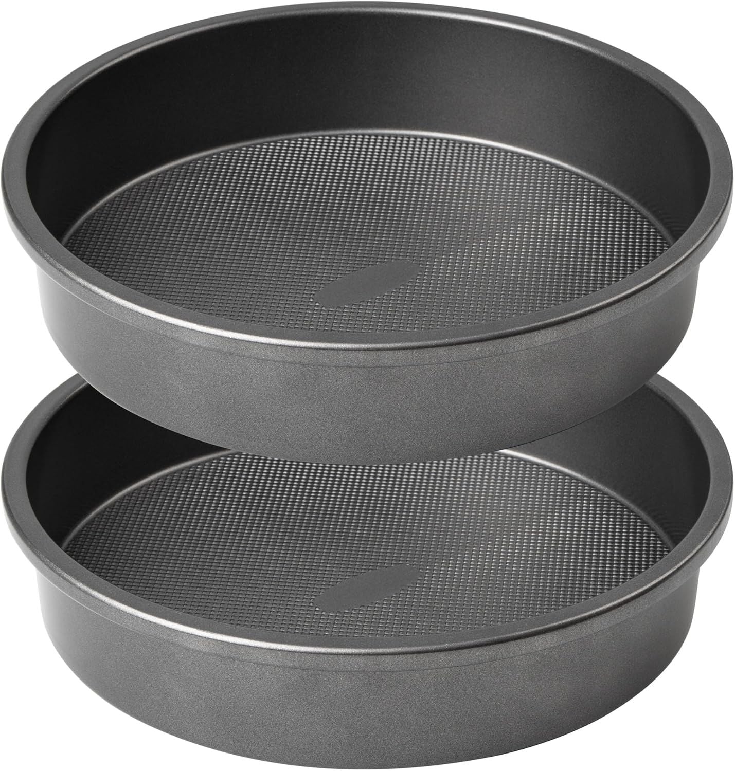 9" Round Cake Pan Set o 2, 0.8mm Thick Heavy Duty Bakeware or Tiered & Layered Cakes, Nonstick Baking Pan with Diamond Texture or Even Heating, Cake Mold Hauptbild