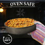 9" Round Cake Pan Set o 2, 0.8mm Thick Heavy Duty Bakeware or Tiered & Layered Cakes, Nonstick Baking Pan with Diamond Texture or Even Heating, Cake Mold