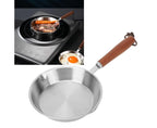 Stainless Steel Frying Pan, Non-Stick Egg Fryer for Household & Restaurant, 4.7 Inch