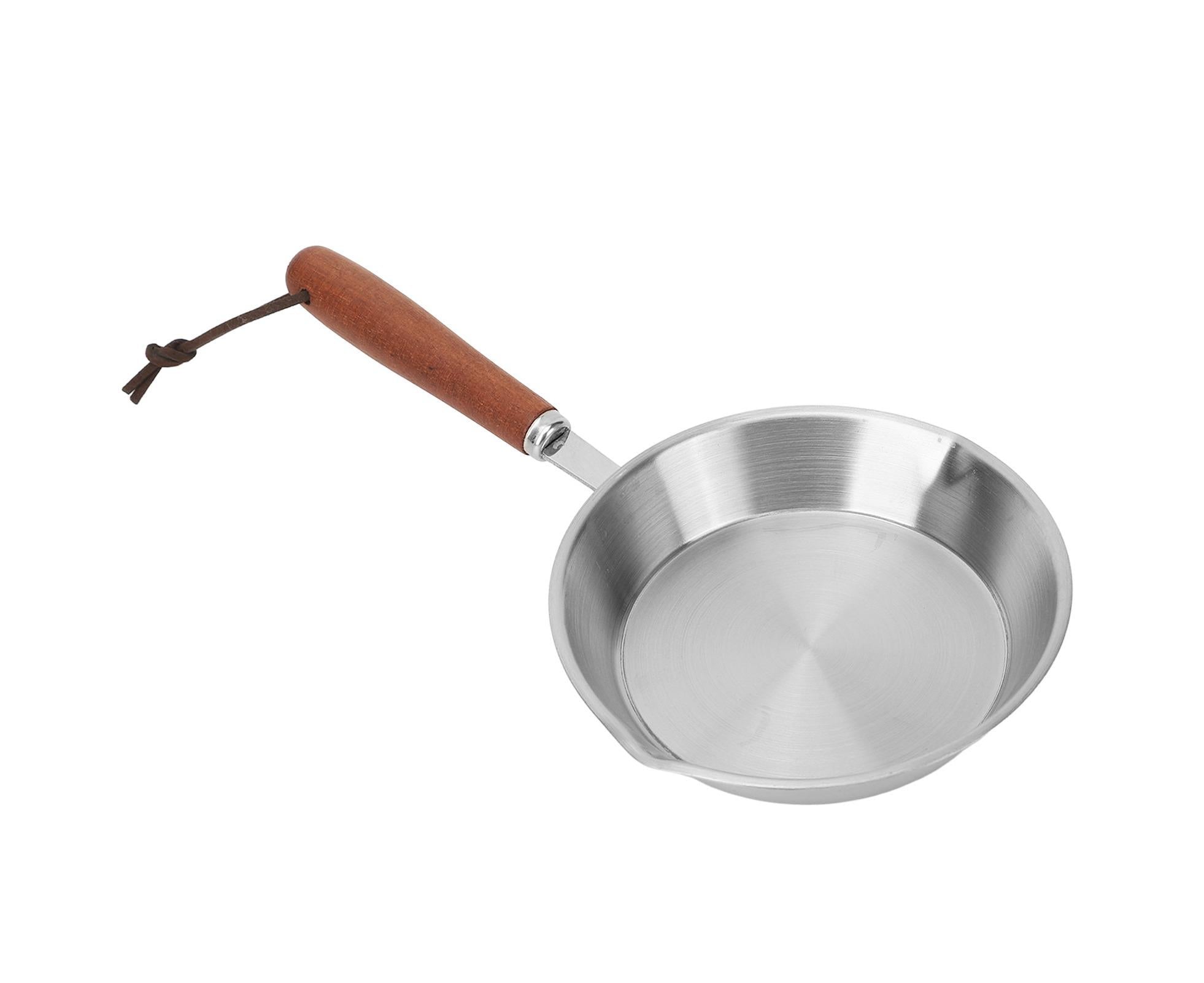 Stainless Steel Frying Pan, Non-Stick Egg Fryer for Household & Restaurant, 4.7 Inch