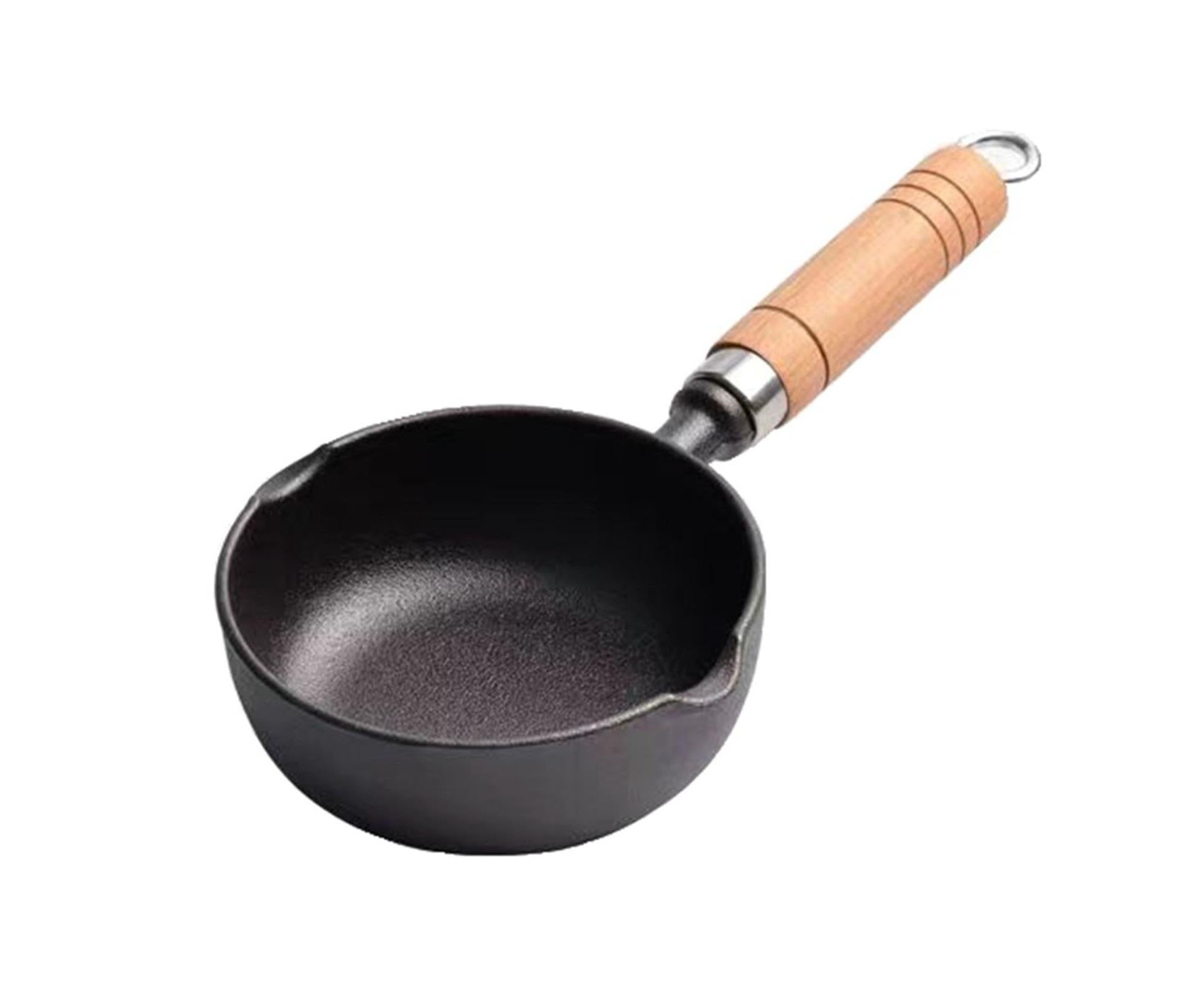 Cast Iron Pot, Even Heating Multifunctional Non-Stick Stir Fry Pan, 11 x 4cm Hauptbild