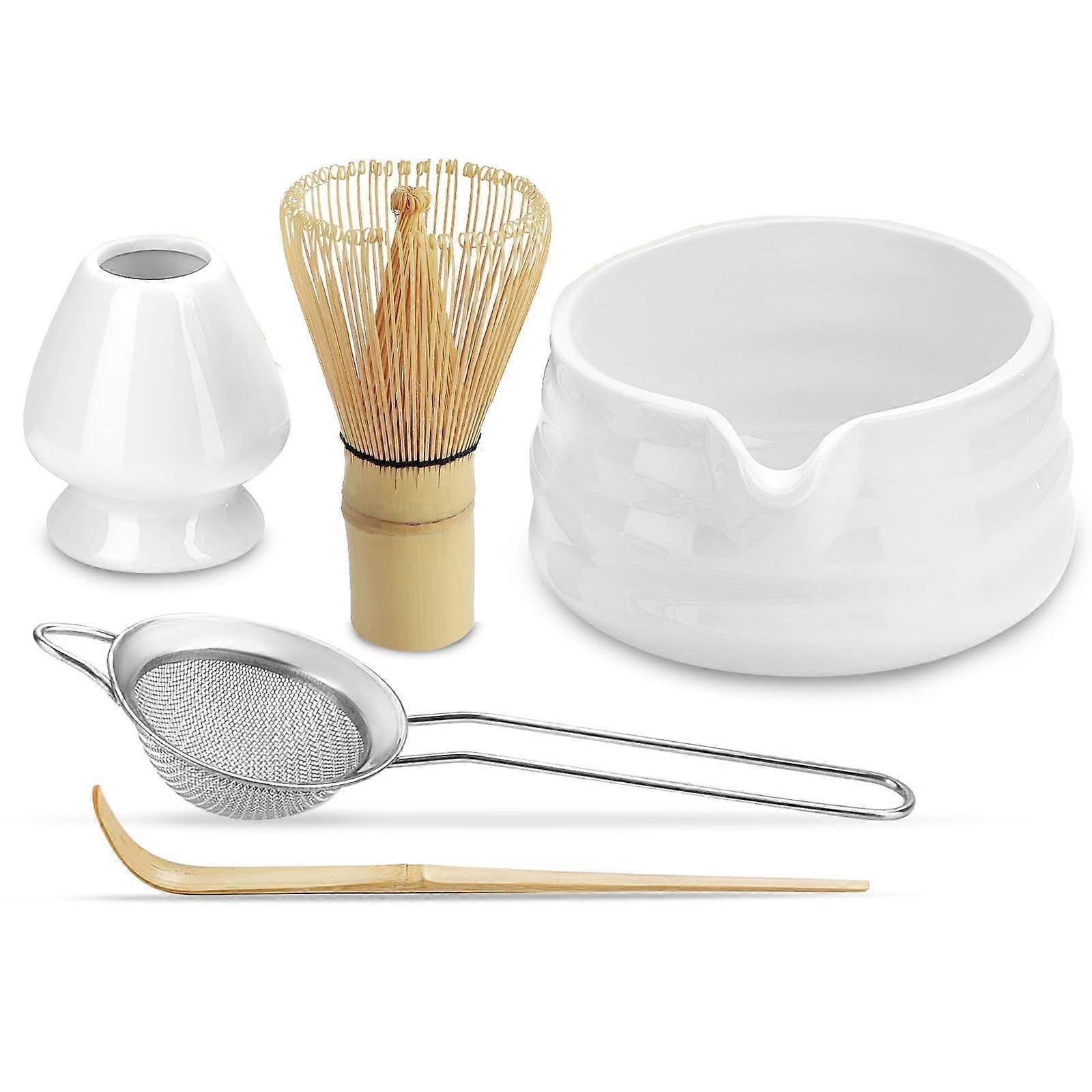 Matcha Whisk Set (5pcs) - Bowl, Bamboo Whisk, Scoop & Holder Main image
