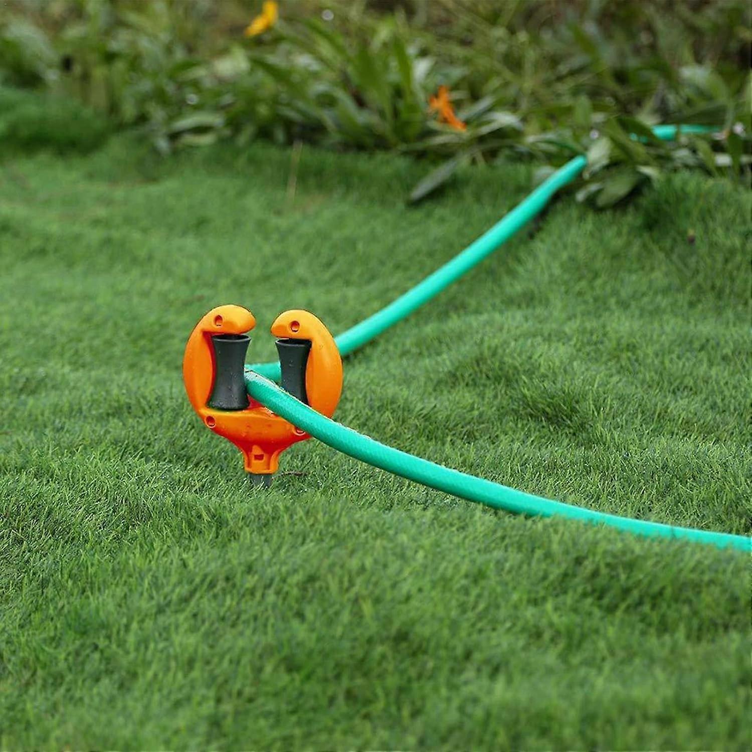 Garden Hose Guide Stakes - Metal Spiked Stakes to Prevent Hose Damage, Decorative Design Secondary image